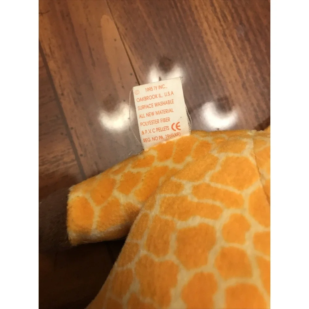 ty beanie babies Twig Giraffe‎ 1995 Error